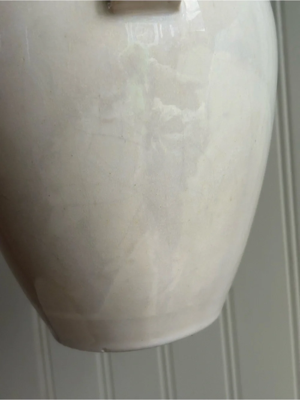 Vintage Fulper Pottery Vase #887 w/3 Ribbon Handles Circa 1930s Collectible VTG
